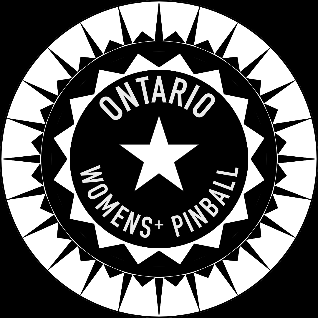 Ontario Women&rsquo;s+ Pinball logo